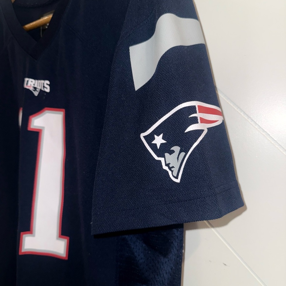New England NFL Patriots Jersey 11 Edelman youth XL 18-20 super bowl play offs - Picture 10 of 11